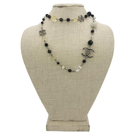 chanel 5 cc necklace|chanel inspired long pearl necklace.